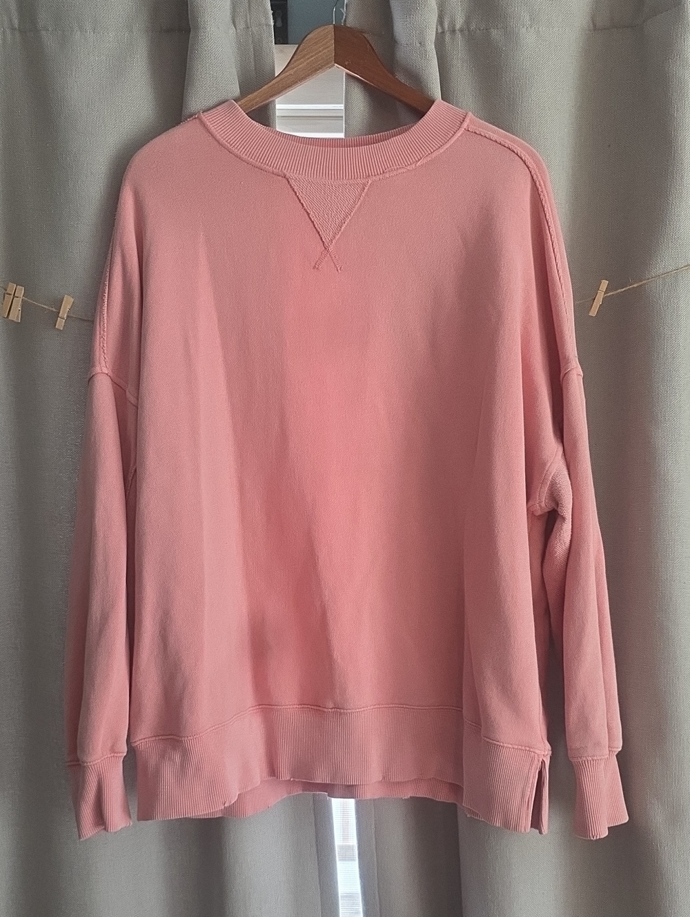 aerie Coral Pink Crewneck Sweatshirt